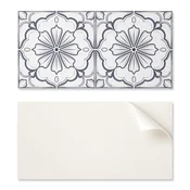 shumee Paket PVC ploščic z vzorcem, samolepilne za spalnico, cvetlični vzorec na ploščici 10x40x20 cm