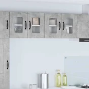 vidaXL Stenska kuhinjska omarica 2 pcs Betonsko siva 60 x 31 x 40 cm