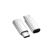 Adapter Type-C muski na Lightning zenski beli