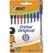 Bic Kemični svinčnik BIC Cristal Original, sortirano, kartonska škatla 10 kom, (21655536)