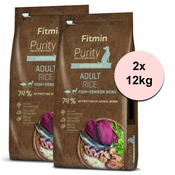 Fitmin Purity Adult Rice Fish & Venison 2x12 kg
