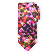 Moška kravata z majhnim vzorcem večbarvnih pixlov 16803