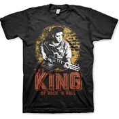 Elvis Presley Majica The King Of Rock n Roll Unisex Black 2XL