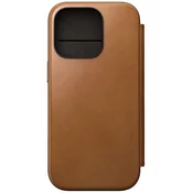 Ovitek Nomad Modern Leather Folio, English Tan-C - iPhone 16 Pro (NM01678885) usnjena zaščita