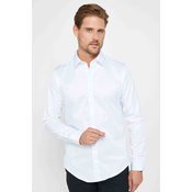 TUDORS Muška košulja dugih rukava Madison, Slim Fit, Bela