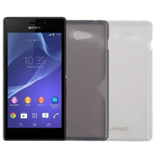 JEKOD silikonski ovitek za GSM Sony Xperia M2 (D2303 TPU/TB) + zaščitna folija