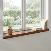 vidaXL Okenske police 2 kos Temno rjava 70 x 15 x 2 cm
