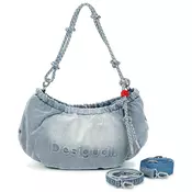 Desigual BAG HALF LOGO DENIM WAVERLY Modra