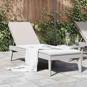 vidaXL Ležalnik siv 186x60x29 cm PP