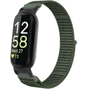 INF Združljiv z Fitbit Inspire 3 najlonskim paščkom z zanko - na voljo več barv Green, (5000116908)
