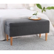 Atelier del Sofa Tabure Glend, 100x50x43cm, Tamnosivi