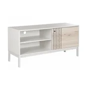 PROMOCIJA TV stolic FROST 120x40 cm bijeli, dekor alpski hrast II. kvaliteta
