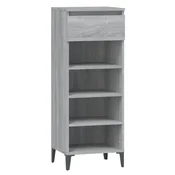 Vidaxl Regal za čevlje siva sonoma 40x36x105 cm inženirski les
