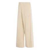 adidas Spodnji del trenirke Kit 3-Stripes Wide KV9913 Bež Relaxed Fit