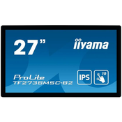 IIYAMA ProLite monitor TF2738MSC-B2 27 črn, IPS, Full HD, Projective Capacitive 10pt dotik, HDMI, Display Port
