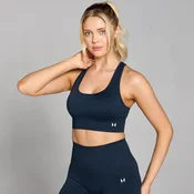 Ženski brezšivni športni modrček Shape MP – temno safirna - XS