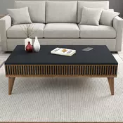 HANAH HOME Milan Walnut Anthracite