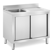Komercialno kuhinjsko korito - 1 umivalnik - Royal Catering - - 400 x 400 x 240 mm