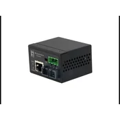 LevelOne Industrial Fast Ethernet Mini Media Converter - 10/100Mbps RJ-45 Copper to 100Mbps SC Single-Mode Fiber, 30KM