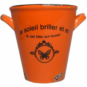 shumee Keramični ovitek Vintage, oranžen, višina 10,5 cm