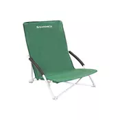 Songmics Zložljiv stol za na plažo kampiranje 56x53x74 cm zelene barve