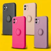 Silikonski ovitek Silicone Ring z držalom za Samsung Galaxy S22 Plus