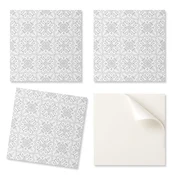 shumee Samolepilne vinilne ploščice s cvetličnim vzorcem in ornamenti 20x20x20 cm