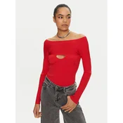 PINKO Pulover Amaranto 102799 A170 Rdeča Slim Fit