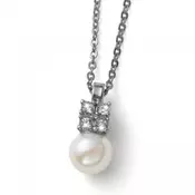 Ženski oliver weber again pearl lancic sa swarovski kristalima i perlom ( 12266r )
