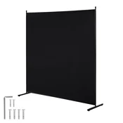 VEVOR Prostorilni razdelilnik enojna plošča 1810x1815x500 mm črna
