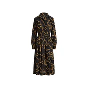 LAUREN RALPH LAUREN Srajčna obleka 200P13730001 Črna A-Line Fit