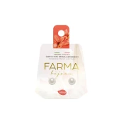 Farma Bijoux Hipoalergene naušnice Pearl White, 6 mm