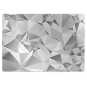 Decormat Podloga za stol Siva abstrakcija 120x90 cm 2 cm