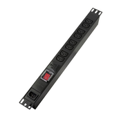 Logilink produžni kabli PDU 230V 8 - C13 1 osigurac on/off bez napojnog kabla ( 5263 )