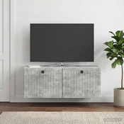 Omarica za TV, ki jo lahko montiraš na steno Betonsko siva