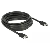 Delock HDMI kabel 85296 5 m ČRNe barve - visoka hitrost - tip A (standardni), 85296