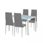 Midland 4+1 jedilni set sivo-siv