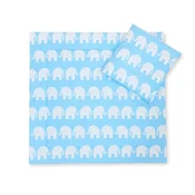 Bobono Posteljnina za voziček z odejo in polnilom za vzglavnik - Blue Elephants