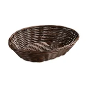 Oval bread basket, plastic, 24 x 20 cm, Brown - Kesper