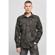 Slim work shirt with olive mask
