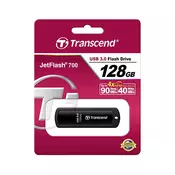Transcend USB-kljuc 128 GB Transcend JetFlash® 700 crne boje TS128GJF700 USB 3.0