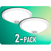 ORNO LED svetilka s PIR senzorjem 360°, 2xE27 (ni vključena), maks. 2x40W, IP20/2-PACK! [CL/2XE27R-2]