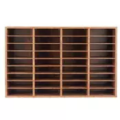 VEVOR Organizator za literaturo 36 predelkov 950x297x600 mm rjav