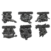 Teenage Mutant Ninja Turtles 6 Pack Pin Badge Set