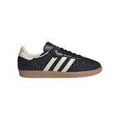 adidas Samba OG Basketweave Black Cream White (Womens) Črna