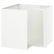 METOD Ugaoni podni element, bela, 88x60x80 cm