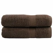 Vidaxl Premium brisače za roke SOLUND 2 kosa rjave 50x100 cm 600 g/m2