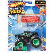 Buggy Hot Wheels Monster Trucks - Skeleton Crew, s narancastim kolicima