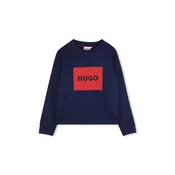 HUGO pulover otroški z bombažem