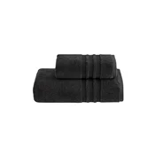 Set brisač in kopalnih brisač PRESTIGE, 2 kosa Črna antracit Set (brisača 50x100cm, kopalna brisača 85x160cm)